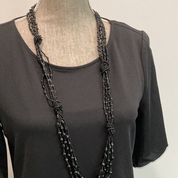 CALVIN Klein Black Short Sleeve Top - Picture 5 of 14